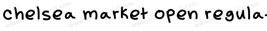 chelsea market open regula字体转换